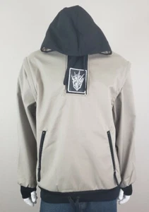 Technine 1/4 Zip DWR Hoody Removable Sleeves Khaki/Black Size M Mens - Picture 1 of 10