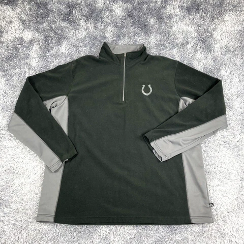 Indianapolis Colts Sweater Mens Extra Large Black 1/4 Zip NFL Team Apparel XL Cover