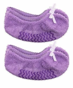 Jefferies Socks Womens Slipper Non-Slip Comfy Christmas Fuzzy Gripper Socks 2 Pr - Picture 1 of 10