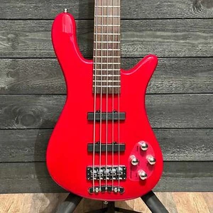 Warwick RockBass Streamer LX 5 String Electric Bass - Red - Picture 1 of 14