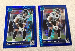 2021 Panini Donruss Optic RC Blue Hyper & Scope Prizm #300 Elijah Molden Titans - Picture 1 of 2