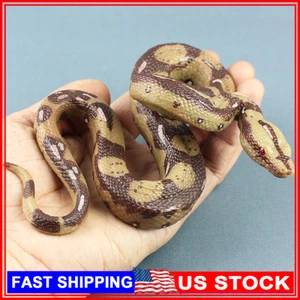 Realistic Fake Snakes Toy Lifelike Rubber Rattlesnake Snake Scare Birds Prank US - Picture 1 of 7
