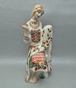 Vintage porcelain figurine "Rushnyk" & "Embroiderer" porcelain factory Kyiv USSR - Picture 1 of 17