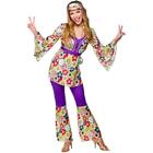 Wicked Costumes 1960s 1970s Hippie Chick Women's Fancy Dress Costume
