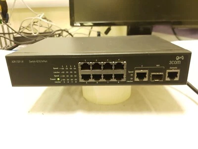 3Com 3CR17331-91 Switch 4210 9-Port Switch. --- POWER TESTED ONLY.  - Image 1 of 4