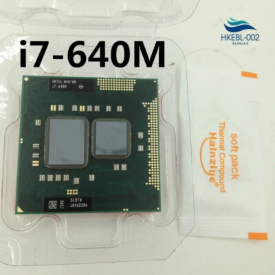 Intel Core i7-640M 2.8 GHz 4M Dual Core Processor Laptop CPU G1 SLBTN Socket G1 - Image 1 of 2