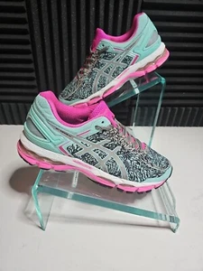 ASICS Womens Size 9.5 Gel Kayano 22 Aqua Splash Pink White Sneakers T5A6N. B4 - Picture 1 of 14