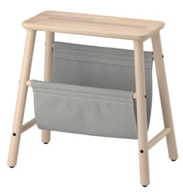 IKEA VILTO storage stool, 45 cm, birch 40344449 NEW - Image 1 of 3