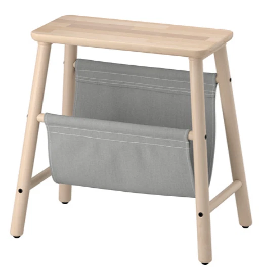 IKEA VILTO storage stool, 45 cm, birch 40344449 NEW - Image 1 of 3