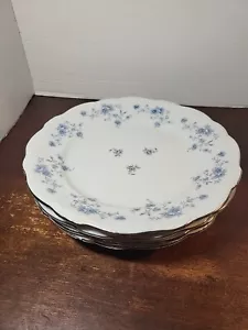 Vintage Johann Haviland Bavaria Set Of Four 10" Blue Garland Dinner Plates - Picture 1 of 4