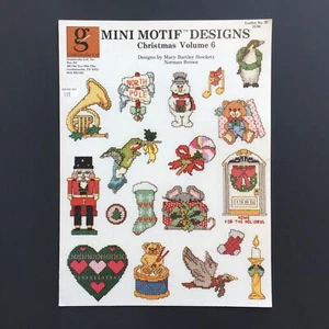 Mini Motif Designs CHRISTMAS Vol. 6 Cross Stitch Chart Vintage Pattern No. 30 - Picture 1 of 2
