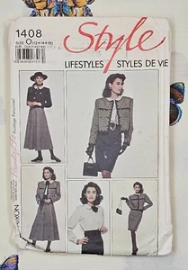 Style 1408 Lined Jacket Top & Skirt - Size 12, 14, 16 - CUT to 16 Sewing Pattern - Picture 1 of 10