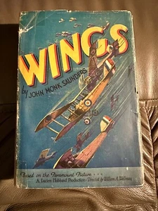 Wings By John Monk Saunders Paramount Movie World War I HC 1927(see Desc) - Picture 1 of 17