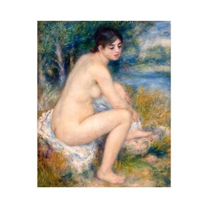 Renoir, Naked Woman in a Landscape, 1883, Lustre Canvas Print, 28" x 35" - Picture 1 of 10