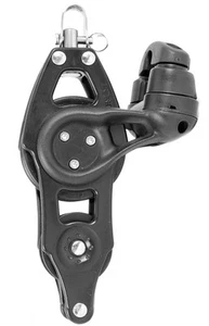 NAUTOS 92003 - ORGANIC 57 MM - FIDDLE SWIVEL W/ CAM & BECKET - ONLY BLACK !! - Picture 1 of 2