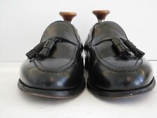 Men's Alfred Sargent Windsor Black Tasseled Goodyear Welted  Loafers Size 9.5