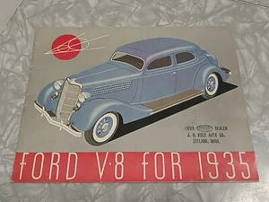 1935 Ford V8 20 page Original Sales Brochure Catalog - Picture 1 of 6