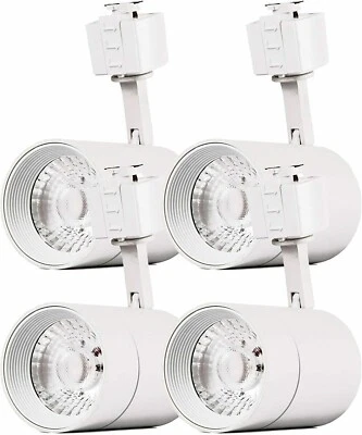 Cabezales de luz de pista LED regulables tipo Juno 75W equivalentes 3000K blanco suave paquete de 4 Foto 1 de 4