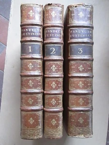 PANDECTAE JUSTINIANEAE, in novum ordinem Digestae, 1782. 3 vol. in folio - Imagen 1 de 12