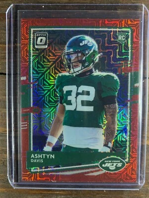 Panini Donruss Optic Football Rookie Card Mojo Prizm Ashtyn Davis Jets RC #145 - Image 1 of 2