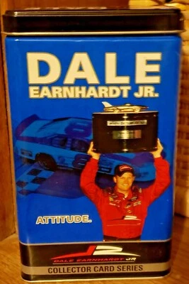2004 Dale Earnhardt Jr "ATTITUDE" Collector Card Series: 72 Cards in Blue Tin - Image 1 of 4