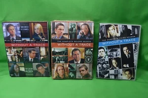 WITHOUT A TRACE DVD Set,3 Complete Seasons 1, 2, 3 Mint Preowned - Foto 1 di 3