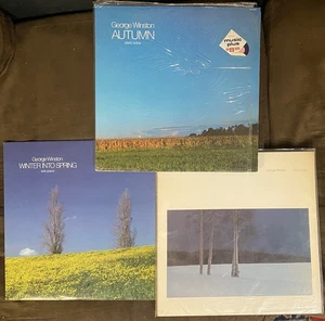 GEORGE WINSTON Autumn, Winter Into Spring, December - 1980-82 Windam Hill LPs NM - Picture 1 of 13