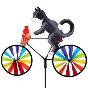 Bike Spinner Tuxedo Cat 20" – Elegant Feline Design, Weather-Resistant Outdoo... - Picture 1 of 6