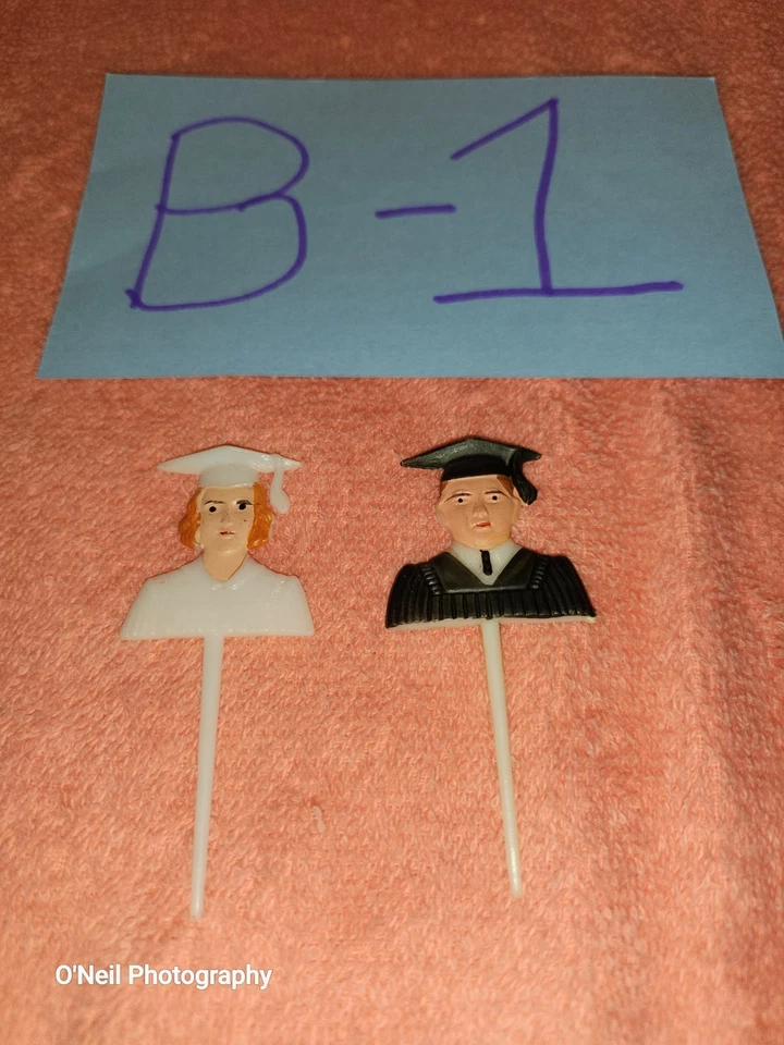 Винтажное украшение для торта для мальчика девочки выпускника  - Изображение 1 из 1