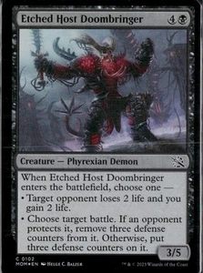 Magic: The Gathering Grabado Host Doombringer 102 Lámina LP - Imagen 1 de 1