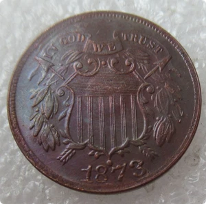 1873 New 2 Cents in Go We Trust High Grade Coin - Picture 1 of 2