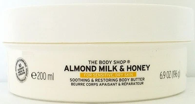 The Body Shop ALMOND MILK & HONEY Soothing Body Butter, 6.9 oz/196 g, NEW - Image 1 of 4