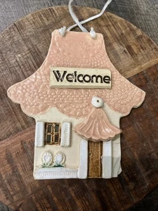 Placa de pared de cerámica hecha a mano letrero de bienvenida casa Heartland Soul Searcy Arkansas - Imagen 1 de 9