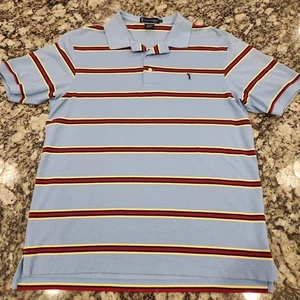 Polo/Rugby Vintage Cremieux Premium Uomo Taglia M Blu con Rosso e Giallo - Foto 1 di 5