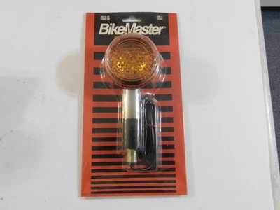 BIKE MASTER CHROME TRUN SIGNAL AMBER LIGHT #26-3036 NEW ORIGNAL PACKAGE - Image 1 of 4