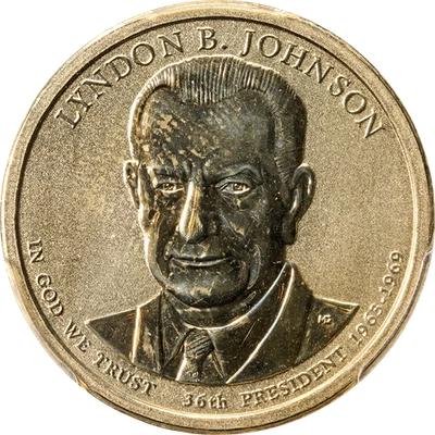 2015 LBJ Coin & Chronicles Set PCGS Rev PR69 & MS69 Silver Medal 1st Strike - Image 1 of 4