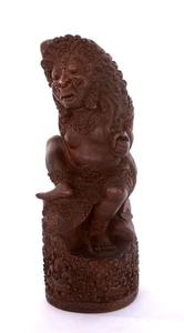 1970's Bali Balinese Wood Carved Carving of Bhuta Nawasari Figurine - Picture 1 of 9