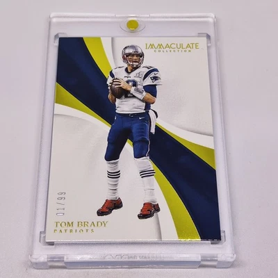 2017 Panini Immaculate Collection #63 TOM BRADY 01/99!! - Image 1 of 2