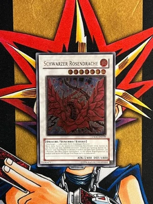 CSOC-DE039 Black Rose Dragon Ultimate Rare Unlimited Edition LP GERMAN Yugioh  - Image 1 of 2