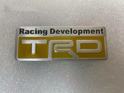 1 PC TRD Aluminum Emblem Sports Racing Name Badge Rear Sticker Decal RAV4 SUPRA - Image 1 of 4
