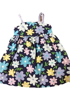 Vintage 2001 Mädchen Gymboree Spaghettiträger Kleid-Größe 3 Jahre Frühling Duschen Blumen - Bild 1 von 6