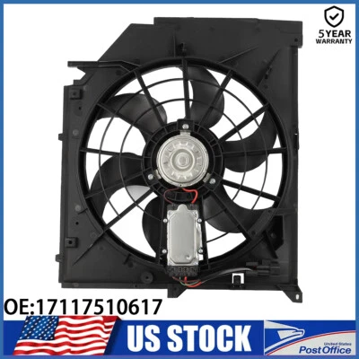 For 2001-2005 BMW 3 Series 325CI 330CI Electric Radiator Cooling Fan Assembly Foto 1 de 4