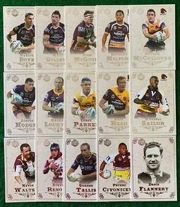 2018 NRL BRISBANE BRONCOS GLORY SPECIAL EDITION 14 CARD TEAM SET + 1 - Picture 1 of 1