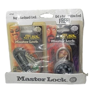 2000 Vintage WCW MASTER LOCK Buff Bagwell Perry Saturn School Lock Set AEW - Picture 1 of 2