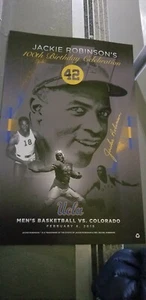 2019 JACKIE ROBINSON UCLA BRUINS DODGERS 100TH BIRTHDAY CELEBRATION POSTER SGA - Picture 1 of 1