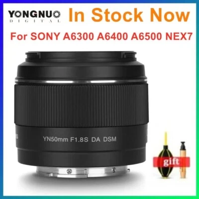 Lente de cámara YONGNUO YN50mm F1.8S DA DSM APC-C APS-C AF/MF para montaje Sony E Foto 1 de 4