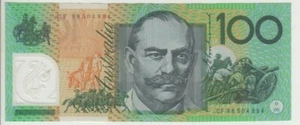 Banknote Australia $100 Macfarlane Evans polymer last prefix CF98 R618aL in VF - Bild 1 von 2