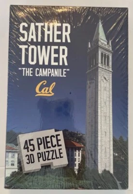 UC Berkeley 3D Puzzle Sather Tower Cal Bears Football The Campanile 45 Piece - Image 1 of 4