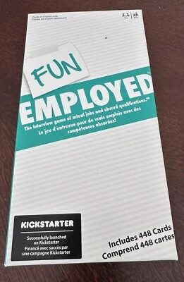 FUN EMPLOYED Interview Game of Actual Jobs & Absurd Questions Kickstarter 2016 - Image 1 of 4