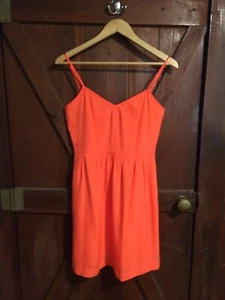 J CREW, Neon, orange, A-Line Kleid, Damen, Gr. 4, Sommer, trendy, Taschen - Bild 1 von 16
